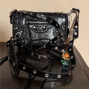 NEW Black Crossbody Shoulder Flap Bag